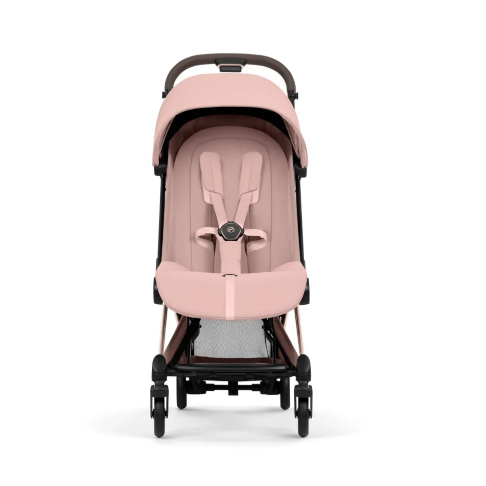Poussette compacte voyage coya 2 style châssis rosegold peach pink