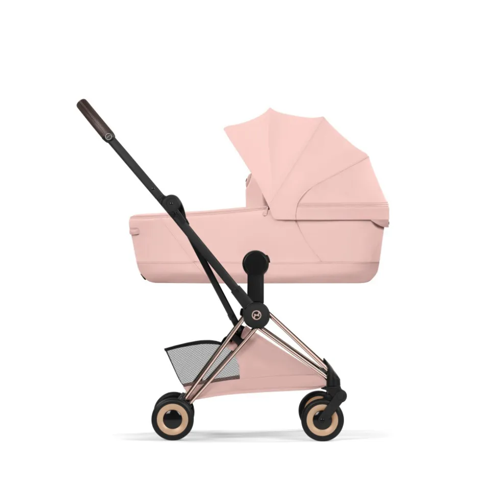 Poussette compacte voyage coya 2 style châssis rosegold peach pink