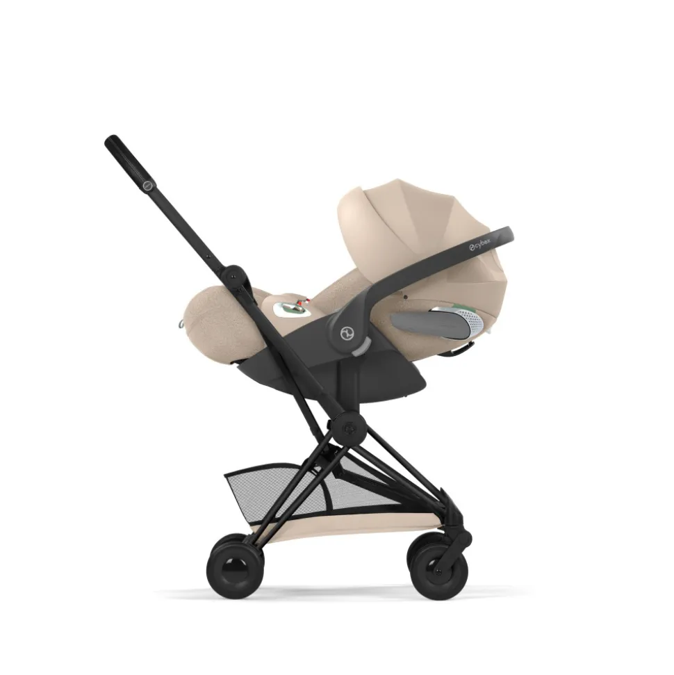Poussette compacte voyage coya 2 confort châssis matt black cozy beige