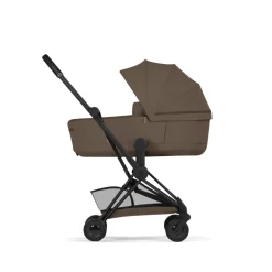 Poussette compacte voyage coya 2 confort châssis matt black coconut brown