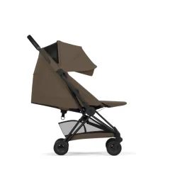 Poussette compacte voyage coya 2 confort châssis matt black coconut brown
