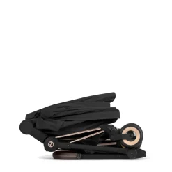 Poussette compacte voyage coya 2 confort châssis rosegold sepia black