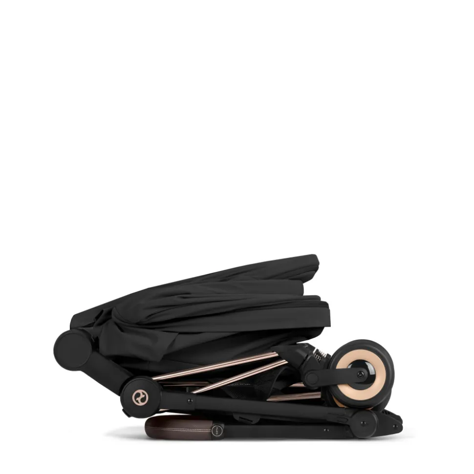 Poussette compacte voyage coya 2 confort châssis rosegold sepia black