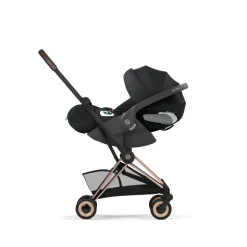 Poussette compacte voyage coya 2 confort châssis rosegold sepia black
