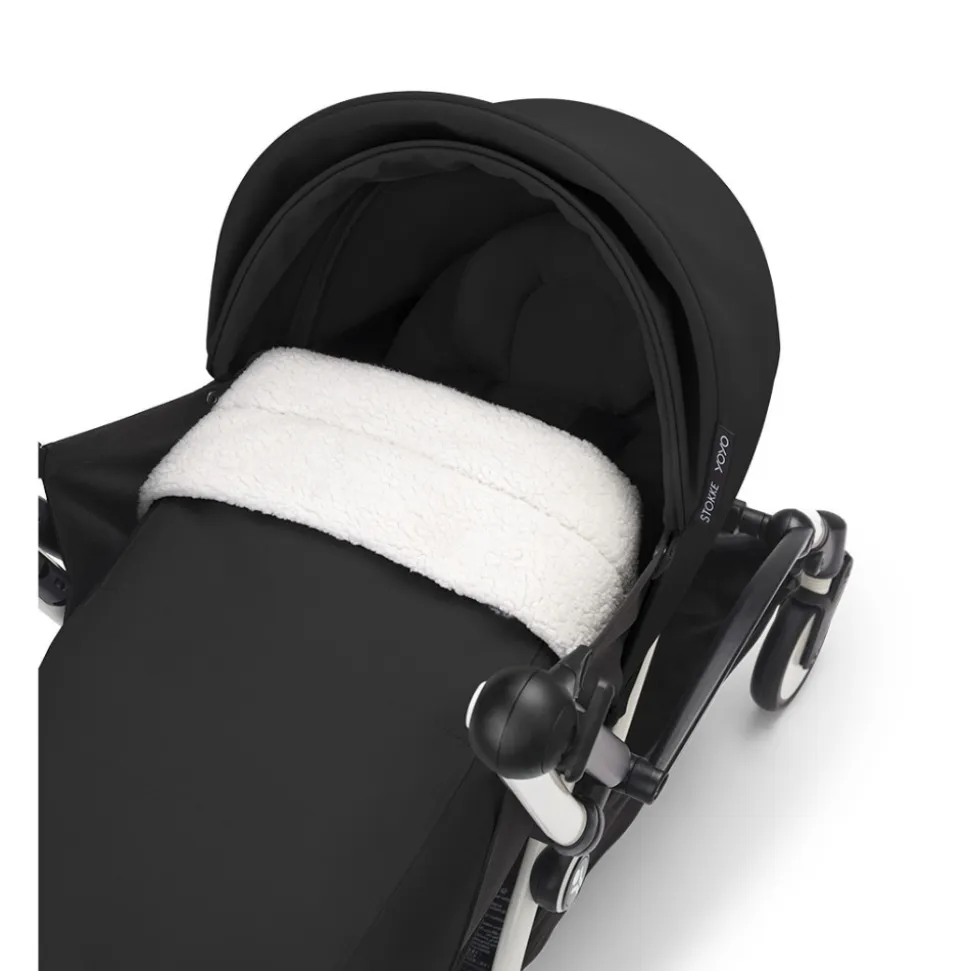 Poussette complète yoyo 3 châssis blanc pack 0+ et 6+ capri / noir