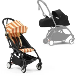 Poussette complète yoyo 3 châssis noir pack 0+ et 6+ capri / noir