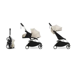 Poussette complète yoyo 3 châssis blanc pack 0+ et 6+ bonpoint