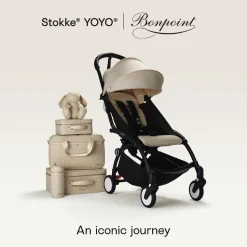 Poussette complète yoyo 3 châssis blanc pack 0+ et 6+ bonpoint