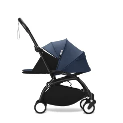 Poussette complète yoyo 3 châssis noir pack 0+ et 6+ bleu air france