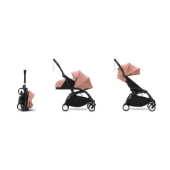Poussette complète yoyo 3 châssis noir pack 0+ et 6+ ginger
