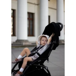Poussette complète yoyo 3 châssis noir pack 0+ et 6+ noir