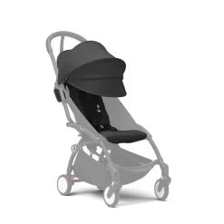 Poussette complète yoyo 3 châssis noir pack 0+ et 6+ noir