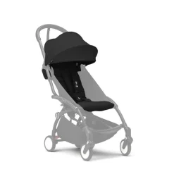Poussette complète yoyo 3 châssis noir pack 0+ et 6+ noir