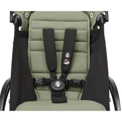 Poussette complète yoyo 3 châssis blanc pack 0+ et 6+ olive