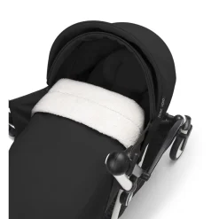 Poussette complète yoyo 3 châssis noir pack 0+ et 6+ leopard / noir