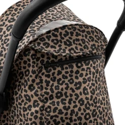 Poussette complète yoyo 3 châssis noir pack 0+ et 6+ leopard / noir