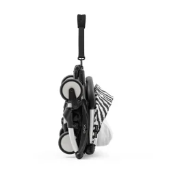 Poussette complète yoyo 3 châssis blanc pack 0+ et 6+ zebra / noir