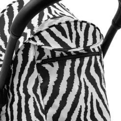 Poussette complète yoyo 3 châssis blanc pack 0+ et 6+ zebra / noir