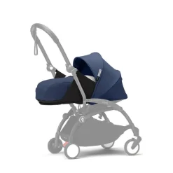 Poussette complète yoyo 3 châssis blanc pack 0+ et 6+ bleu air france
