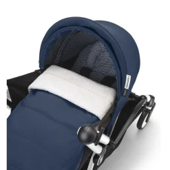Poussette complète yoyo 3 châssis blanc pack 0+ et 6+ bleu air france