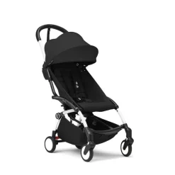 Poussette complète yoyo 3 châssis blanc pack 0+ et 6+ noir