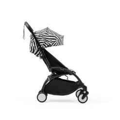 Poussette complète yoyo 3 châssis noir pack 0+ et 6+ zebra / noir