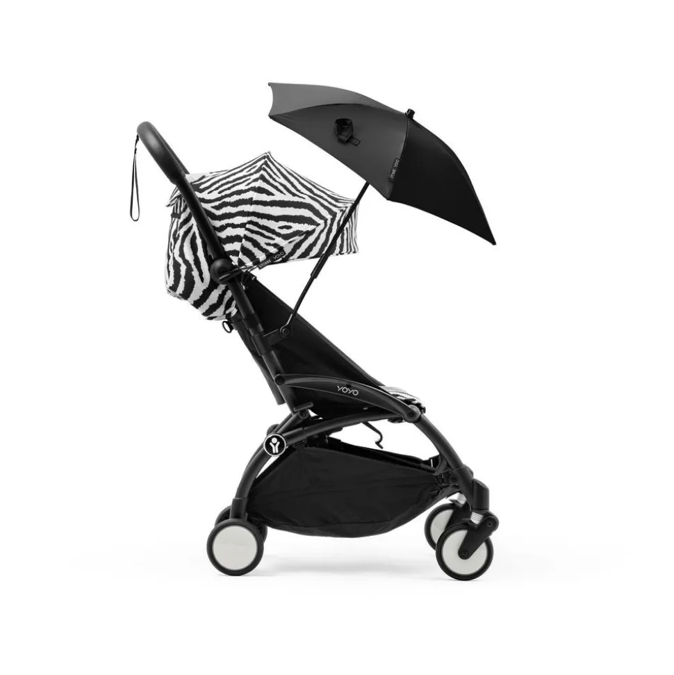 Poussette complète yoyo 3 châssis noir pack 0+ et 6+ zebra / noir