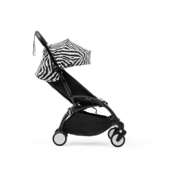 Poussette complète yoyo 3 châssis noir pack 0+ et 6+ zebra / noir