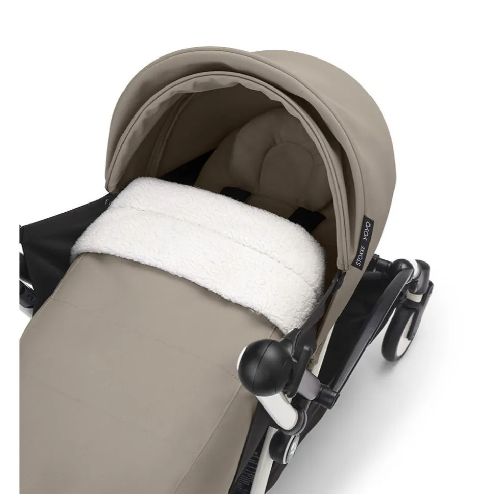 Poussette complète yoyo 3 châssis noir pack 0+ et 6+ taupe
