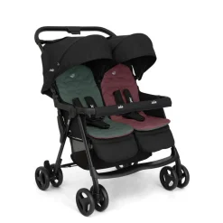 Poussette double aire twin shale noir