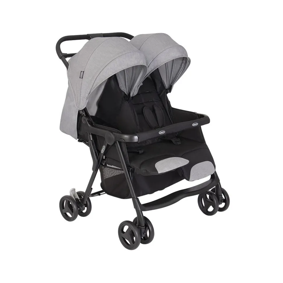 Poussette double duorider steeple gray