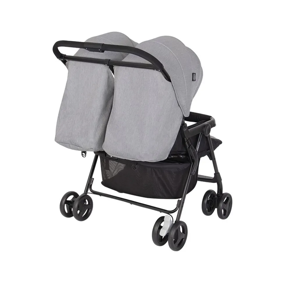 Poussette double duorider steeple gray