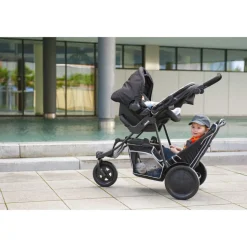 Poussette double freerider sh12 black