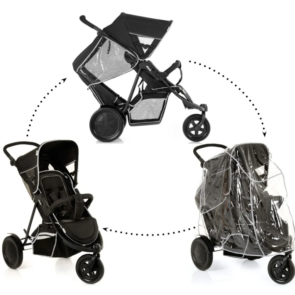 Poussette double freerider sh12 black