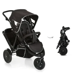 Poussette double freerider sh12 black
