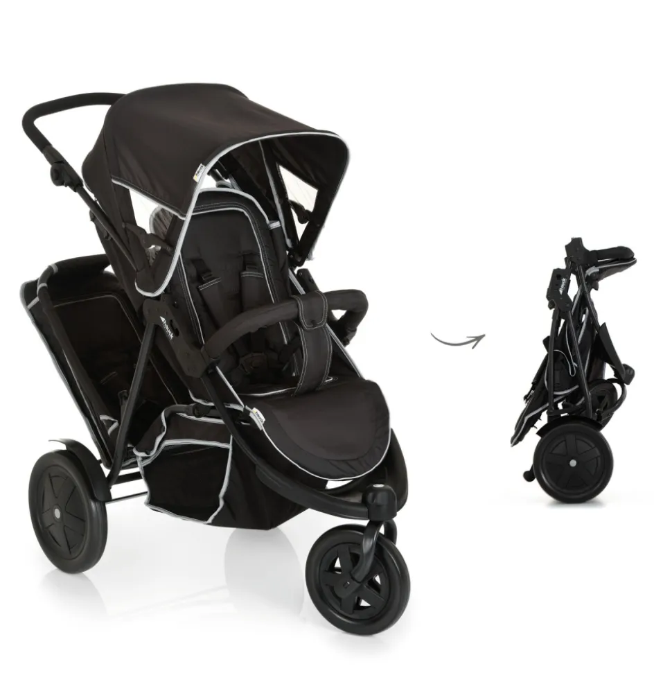 Poussette double freerider sh12 black