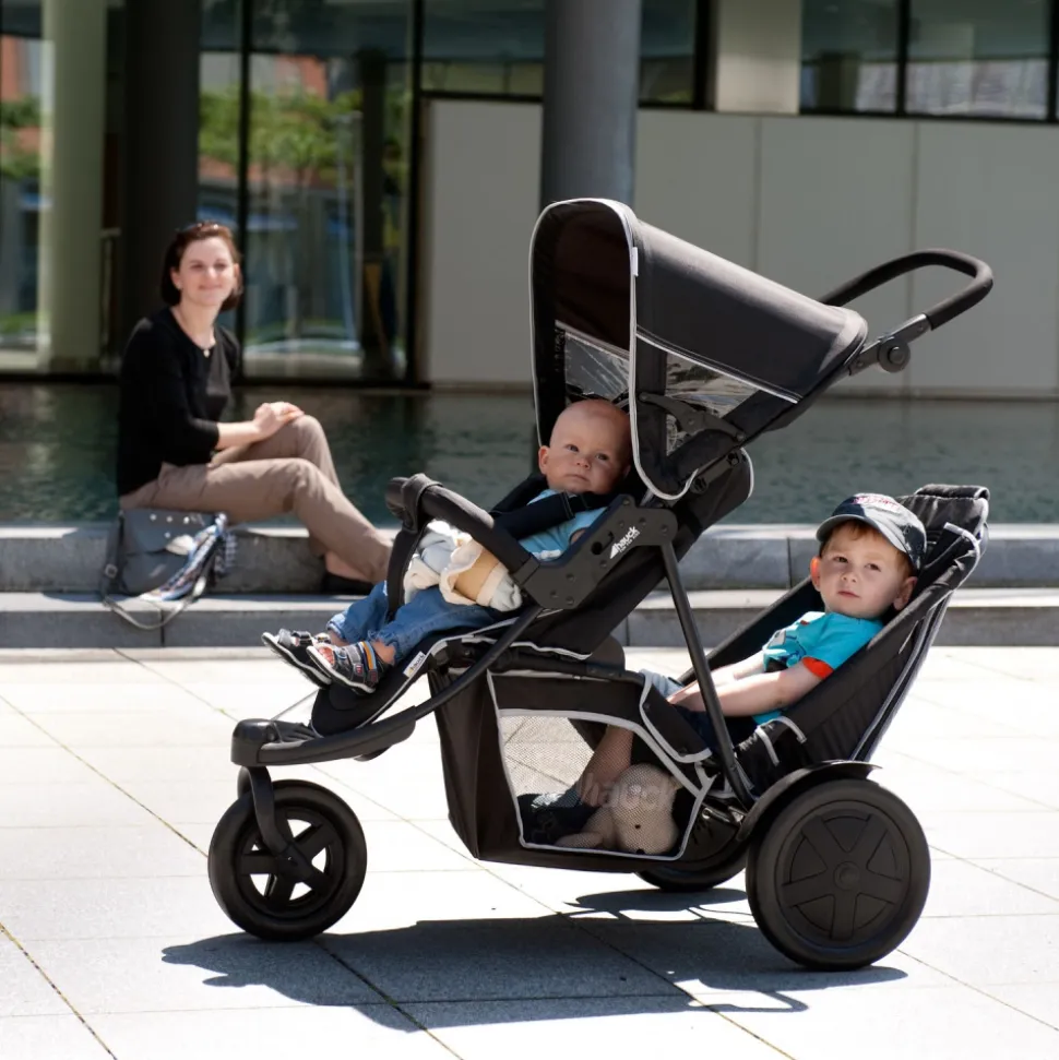 Poussette double freerider sh12 black