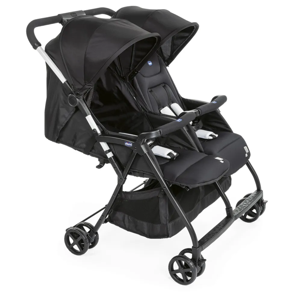Poussette double ohlala' twin black night