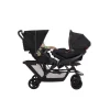 Poussette double stadium black grey