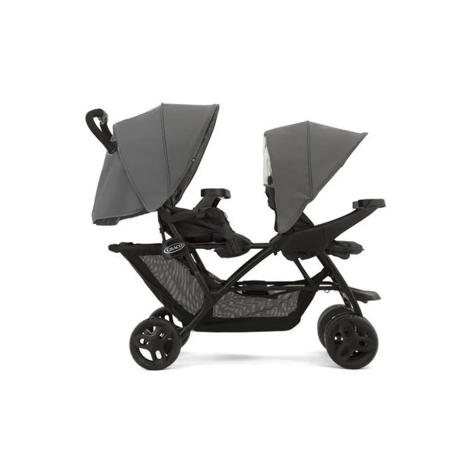 Poussette double stadium titanium