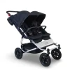 Poussette double tout terrain duet v4 heritage collection caviar