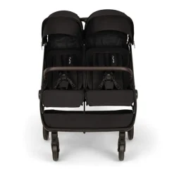 Poussette double trvl dubl caviar