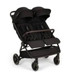 Poussette double trvl dubl caviar