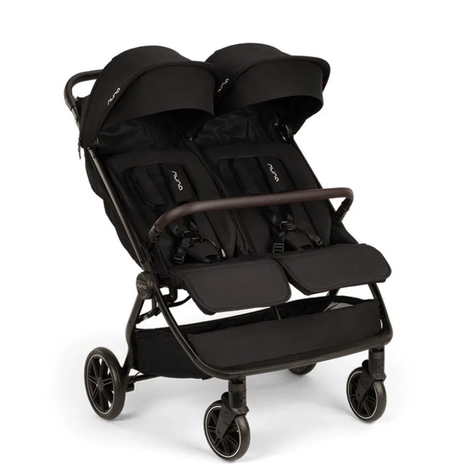 Poussette double trvl dubl caviar