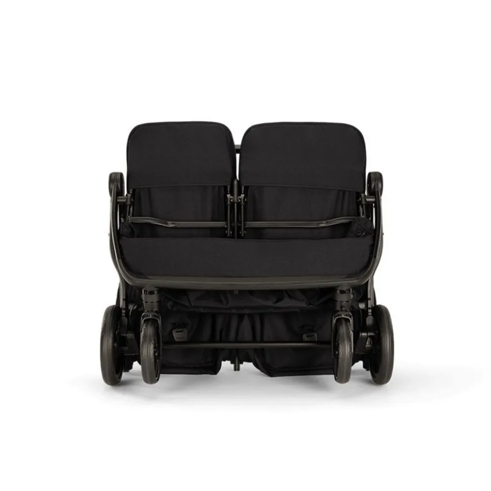 Poussette double trvl dubl caviar