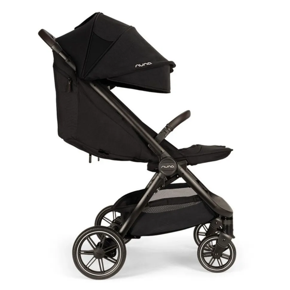 Poussette double trvl dubl caviar