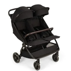 Poussette double trvl dubl caviar