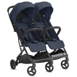 Poussette double twin sketch navy