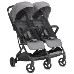 Poussette double twin sketch grey