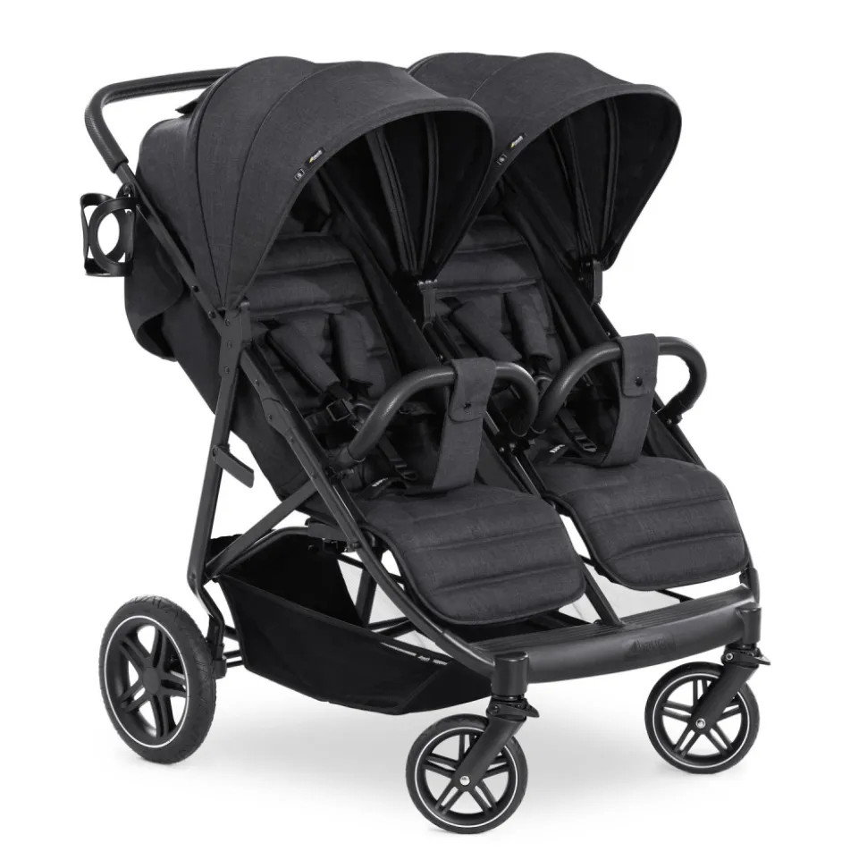 Poussette double uptown duo melange black